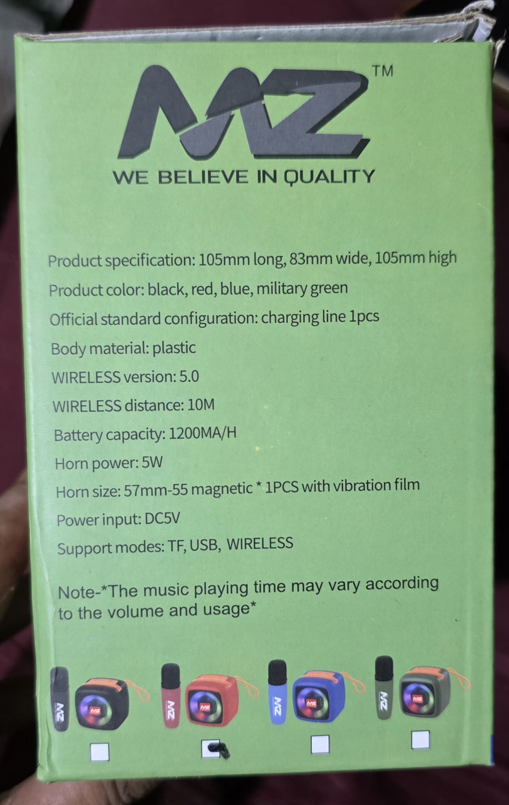 MZ Wireless Mic Hi-fi Bass RGB S660 Bluetooth Speaker DCTI DCTIWEB - Image 5